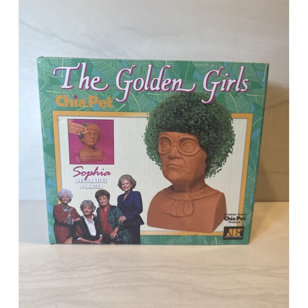 The Golden‎ Girls "Sophia" Chia Pet Decorative Pottery Planter Brand New In Box